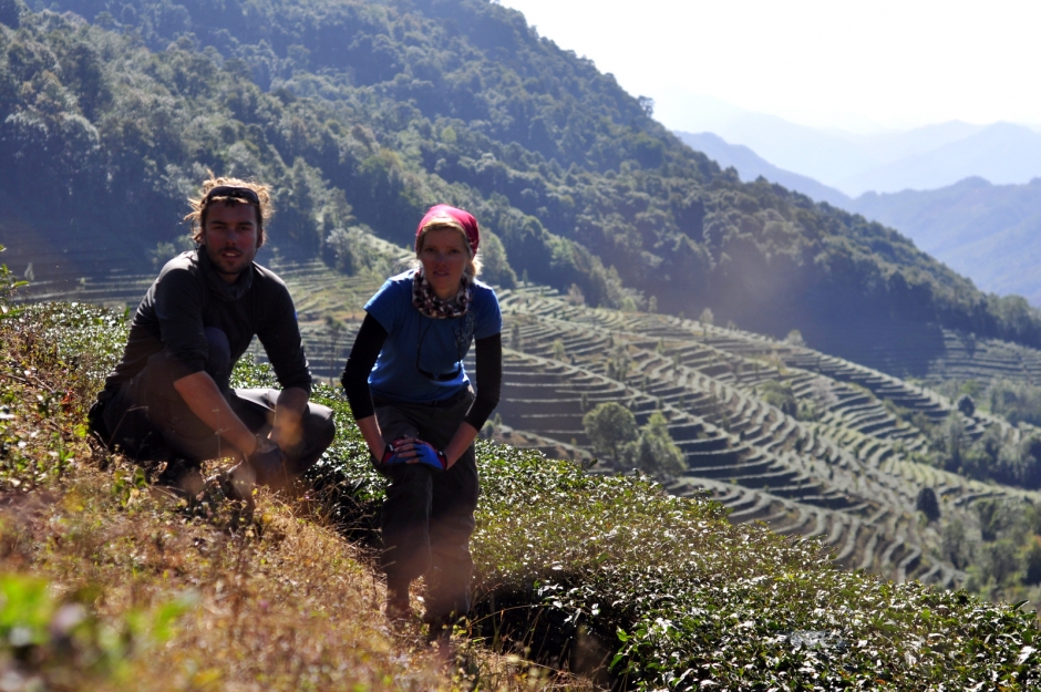 Us on the tea terraces