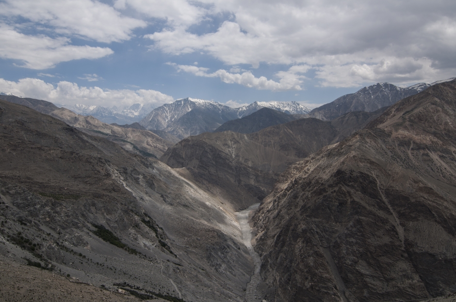 Spiti river in the mountains