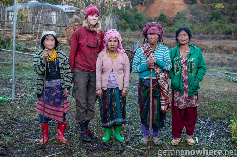 Ania with the women of Passang