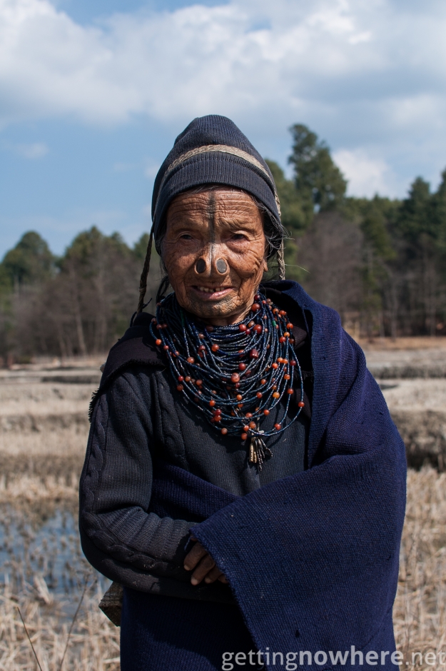 Apatani woman with nose plugs