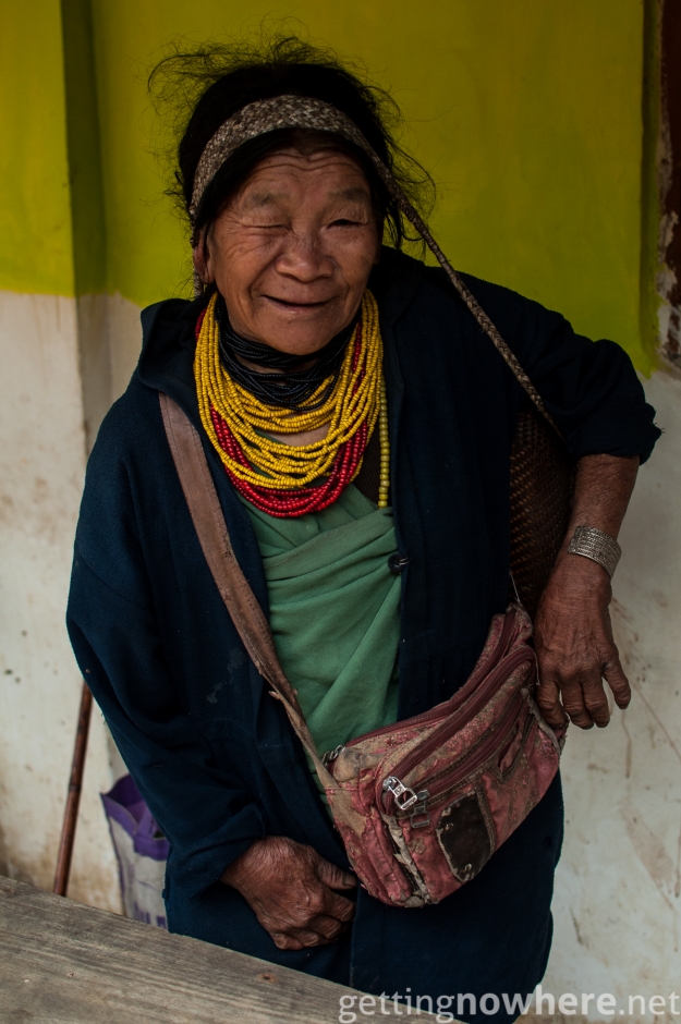 Old lady in the mountains of Arunachal Pradesh