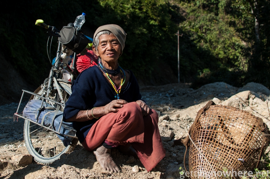 Old lady near Chayangtajo