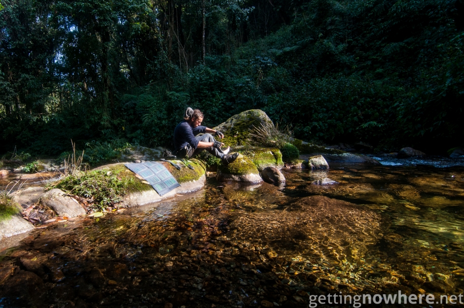 Solarpanel in the jungle