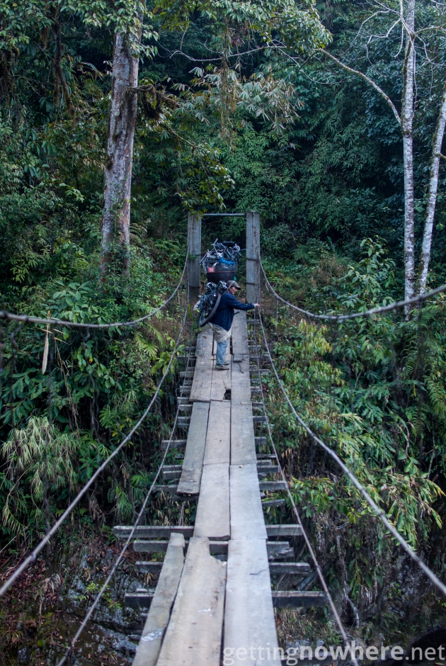 Unstable bridge - Arunachal Pradesh