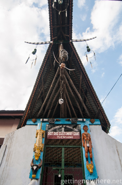 Decoration of a Naga office building