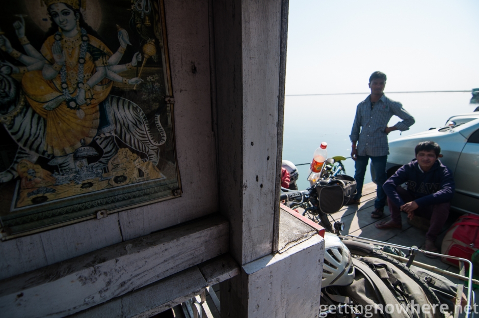 On the boat across Brahmaputra