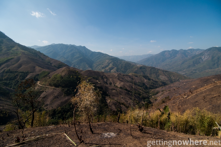 Slash and burn landscape Nagaland