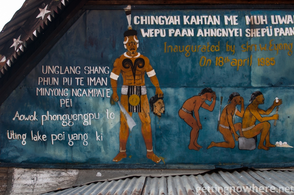 Wall painting - Naga morung